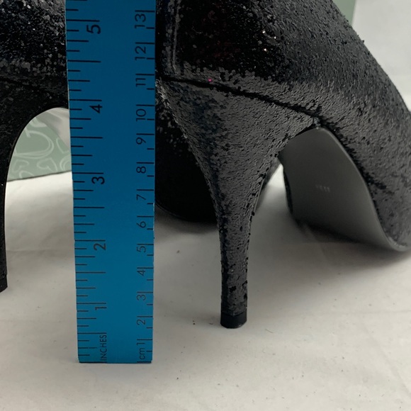 NEW 11M Romantic Soles Black Glitter platform heel - Picture 3 of 8